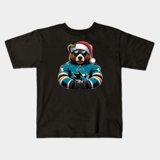 San Jose Sharks Christmas Kids T-Shirt